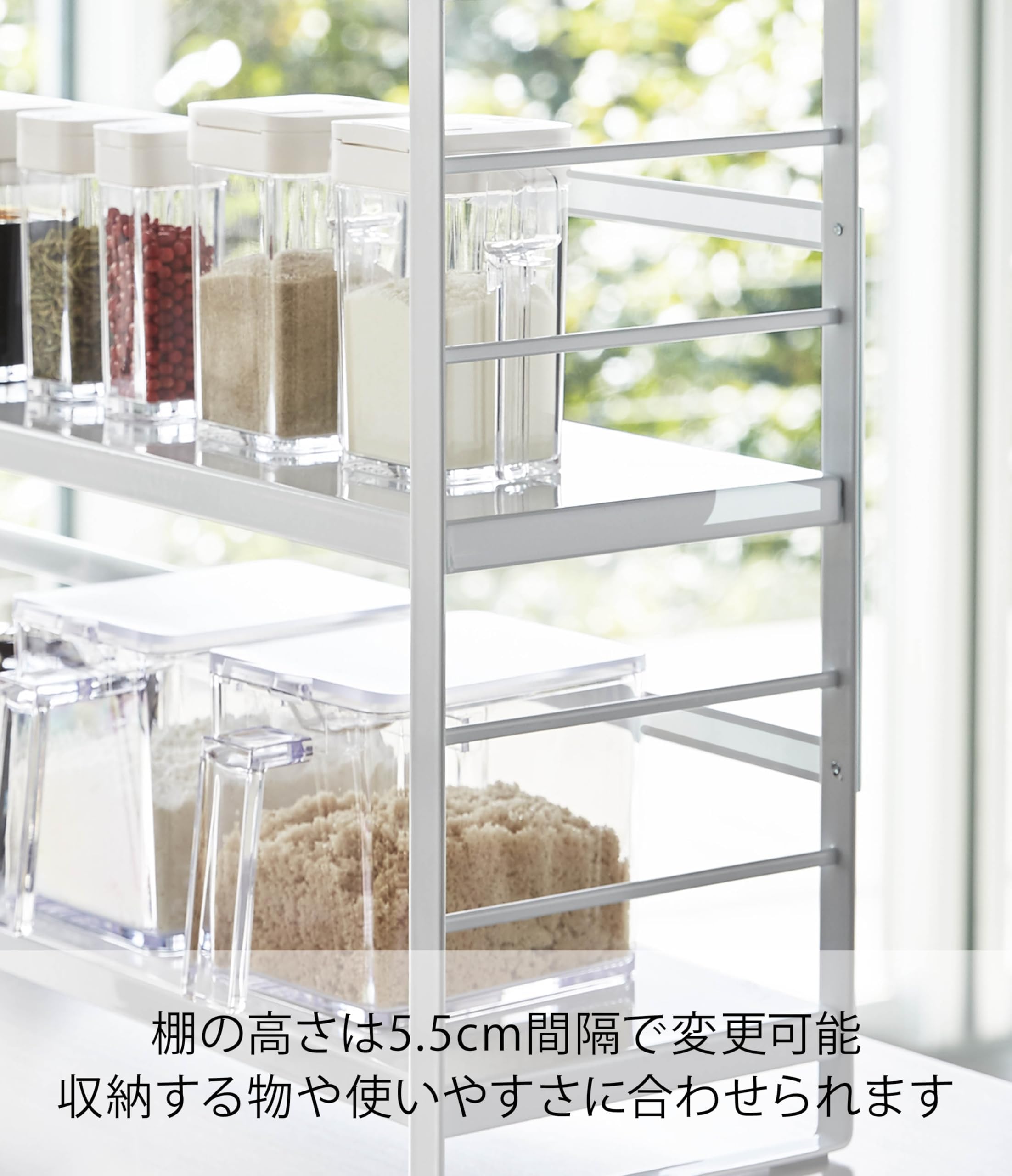 Amazon.co.jp: Over the Sink Kitchen Storage Rack, White, Approx. W